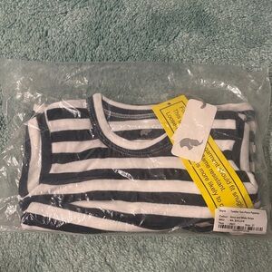 Striped Navy and White Kids PJ Set
